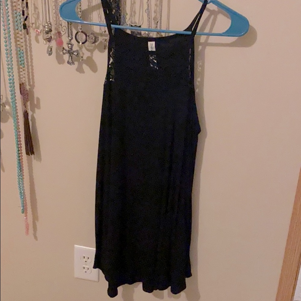 Black top with lace
